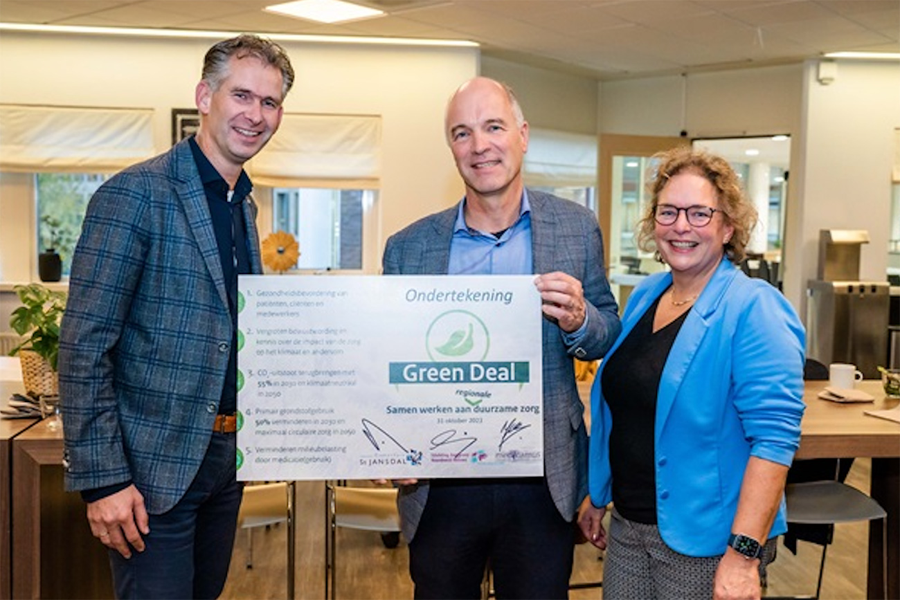 Ondertekening Green Deal Duurzame Zorg 3.0 door St Jansdal, Medicamus en Zorggroep Noordwest-Veluwe 12